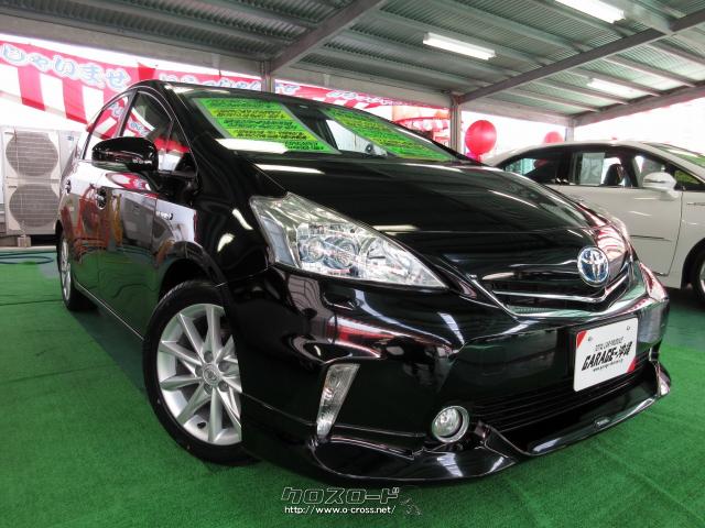トヨタ プリウスa 1 8sツーリング 純正ナビ フルセグ Ledライト リアフィリップモニター モデリスタエアロvr7人乗りの禁煙車 13 H25 年式 ブラック 1800cc Garage 沖縄 琉大前本店 6 7万km 保証付 3ヶ月 5千km 沖縄の中古車情報 クロスロード