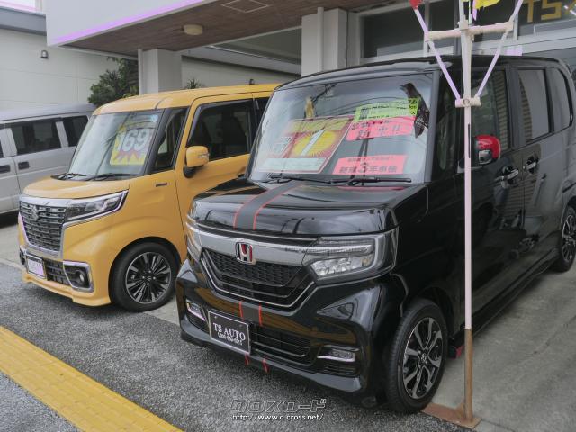 ホンダ N-BOXカスタム GLセンシング 限定ロッソネロスタイル・2020(R2)年式・黒⁄赤・660cc・ティエスオートサービス・未走行・保証付・60ヶ月・50千km  | 沖縄の中古車情報 - クロスロード