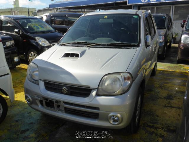 スズキ Kei ターボ 07 H19 年式 シルバー 660cc おおき 7万km 保証付 1ヶ月 1千km 沖縄の中古車情報 クロスロード