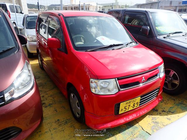 三菱 Ekワゴン Ms スライドドア 07 H19 年式 赤 660cc おおき 8万km 保証付 1ヶ月 1千km 沖縄の中古車情報 クロスロード