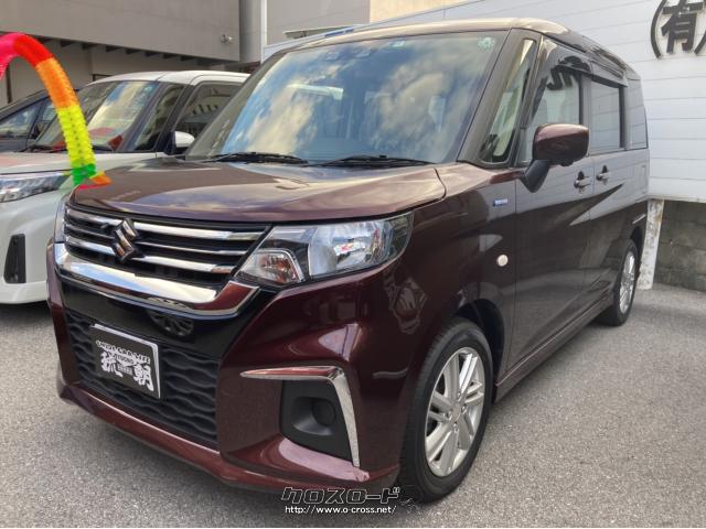 スズキ ソリオ ハイブリッドmx お得な未使用車 新車の納車が待てないあなたに必見です R2 年式 レッド 10cc 有 琉朝自動車商会 未走行 保証付 48ヶ月 100千km 沖縄の中古車情報 クロスロード