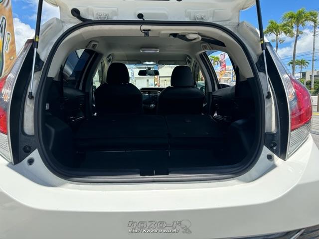 セカンドシートを倒せば多くの荷物を載せることも可能 トヨタ アクア