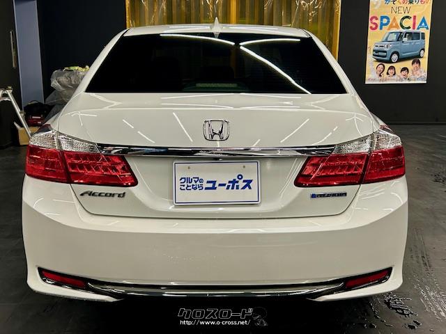 発進と低中速域のクルーズは主にモーターのみで走行し、加速時などはエンジンで発電しモーターで走行 ホンダ アコードハイブリッド