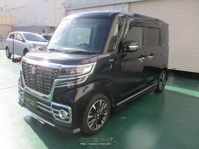 スズキ スペーシアカスタム ハイブリッド XSターボ・2018(H30)年式・ブラック・PACIFIC  AUTO・6.6万km・保証付・24ヶ月・距離無制限 | 沖縄の中古車情報 - クロスロード