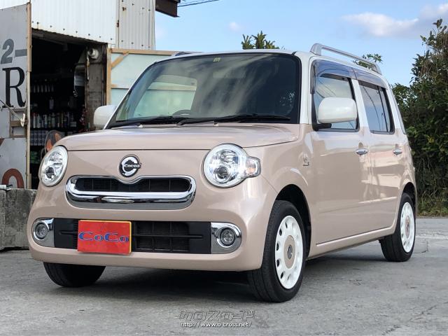ダイハツ ミラココア ココアプラスx 本土仕入れ車 ワンオーナー ルーフレール Aux 15 H27 年式 ピンクツートン 660cc ガレージｃｏｃｏ ガレージココ 12 3万km 保証付 2ヶ月 2千km 沖縄の中古車情報 クロスロード