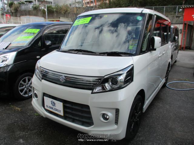 スズキ スペーシアカスタム Ts リミテッド 15 H27 年式 パールホワイト 660cc 有 アズマックス Gc西原店 5 9万km 保証付 24ヶ月 距離無制限 沖縄の中古車情報 クロスロード
