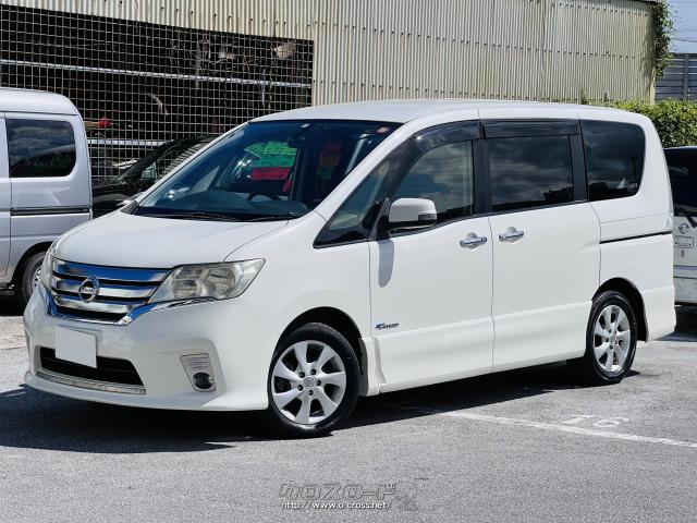 日産 セレナ ハイウェイスター S-ハイブリッド ☆2年保証☆両側パワスラ☆8人乗り☆ナビ☆TV☆バックカメラ☆・2013(H25)年式・ホワイト・2000cc・AUTOSHOP  ごぉごぉ'ず・14万km・保証付・24ヶ月・20千km | 沖縄の中古車情報 - クロスロード