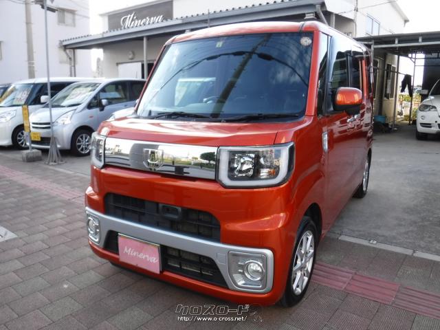 ダイハツ ウェイク L Sa 本土中古車 パワースライドドア Tvナビ リアカメラ Ledライト 16 H28 年式 オレンジ 660cc ミネルバ 11万km 保証付 3ヶ月 3千km 沖縄の中古車情報 クロスロード