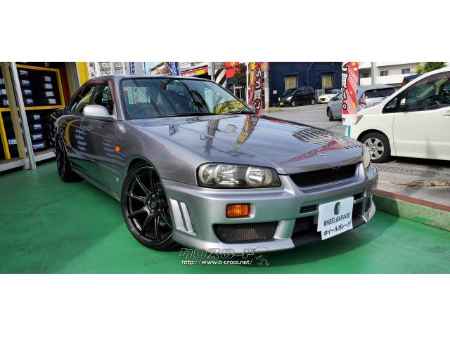 日産 スカイライン Gt希少egノーマルr34仕上がりました 0 190万決算特価 さらに交渉も 1998 H10 年式 ソニックシルバー 00cc ホイールガレージ本店 14万km 保証無 沖縄の 中古車情報 クロスロード