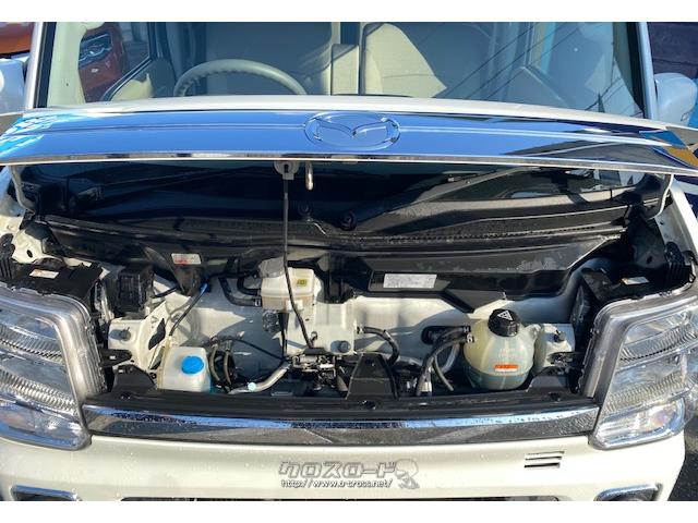 最高出力64ps(47kW)/6000rpm最大トルク9.7kg・m(95N・m)/3000rpm種類水冷直列3気筒DOHC12バルブICターボ総排気量658cc マツダ スクラムワゴン