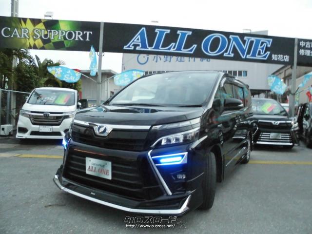 トヨタ ヴォクシー Voxy ハイブリッドzs 本土車 修復小 モデリスタエアロ 純正リヤモニター 両側パワースライド トヨタセーフティーセンス 17 H29 年式 イナズマブラック 1800cc カーサポート All One オール ワン 6万km 保証付 24ヶ月 30千km
