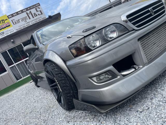 トヨタ チェイサー ツアラーv ドリ車 改造多数 フルカスタム 1996 H8 年式 ガンメタ 2500cc Garage M S ガレージ エムアンドエス 走行不明 保証無 沖縄の中古車情報 クロスロード