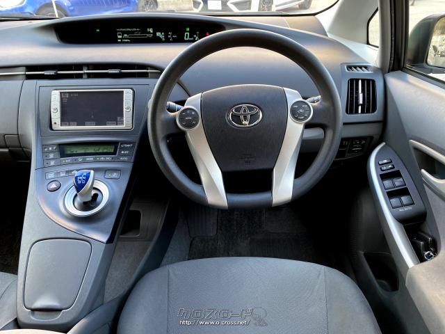 トヨタ プリウス S Op1年保証対象 純正ナビ ステアリングスイッチ バックカメラ スマートキー コーナーポール 10 H22 年式 シルバー ユーポス美里店 7 7万km 保証付 3ヶ月 距離無制限 沖縄の中古車情報 クロスロード