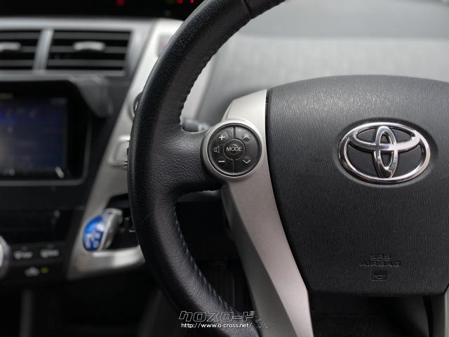 ステアリングスイッチ機能付きでオーディオ操作を手元で行えます。 トヨタ プリウスα