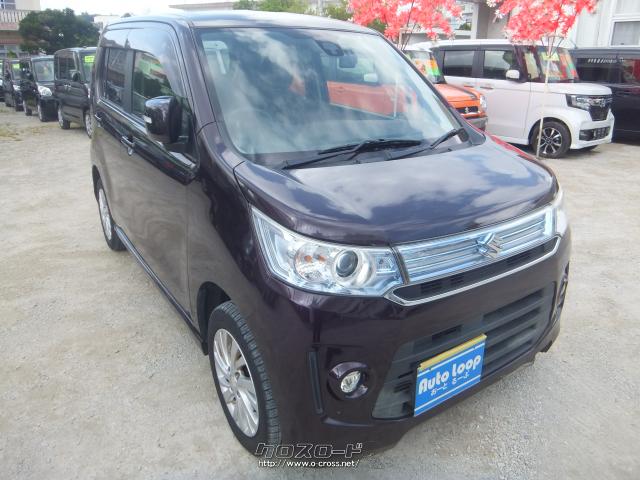 スズキ ワゴンrスティングレー X Sエネチャージ 本土車 15 H27 年式 パープル 660cc Auto Loop オート ループ 10 6万km 保証付 6ヶ月 10千km 沖縄の中古車情報 クロスロード