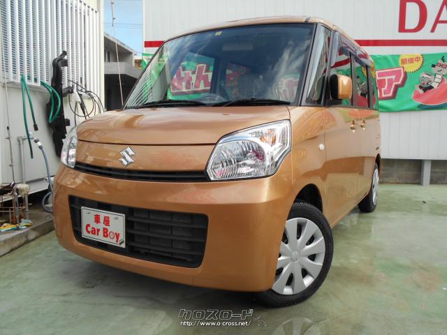 H26年式 スズキ スペーシア X オレンジメタリック 本土より入荷しました!車検2年付き・両側スライドドア装備★自社工場完備★新車・中古車 販売★注文販売★車検・点検・板金★ スズキ スペーシア