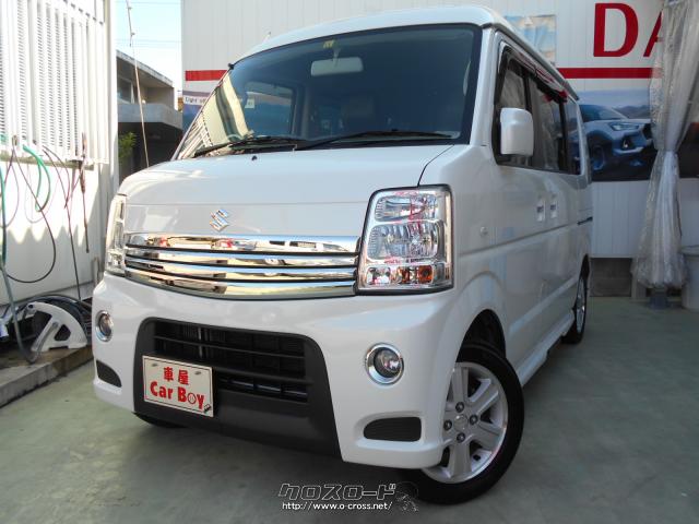 スズキ エブリイワゴン Pzターボスペシャル パール白 御成約ありがとうございました 13 H25 年式 パールホワイト 660cc Car Boy カーボーイ 12 6万km 保証付 12ヶ月 15千km 沖縄の中古車情報 クロスロード