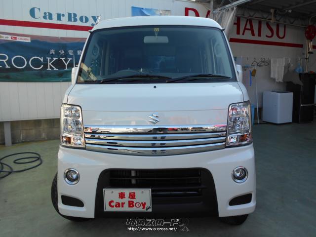 スズキ エブリイワゴン Pzターボスペシャル パール白 御成約ありがとうございました 13 H25 年式 パールホワイト 660cc Car Boy カーボーイ 12 6万km 保証付 12ヶ月 15千km 沖縄の中古車情報 クロスロード