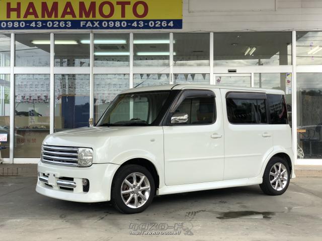 日産 キューブ typeライダー!! 純正フルエアロ!!シートカバー装備!!7人乗り!!・2004(H16)年式・パール・1400cc・HAMAMOTO・13万km・保証付・1ヶ月・1千km  | 沖縄の中古車情報 - クロスロード