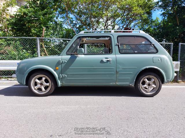 日産 パオ キャンバストップ 1990 H2 年式 水色 1000cc ヴィバーチェ 11 2万km 保証無 沖縄の中古車情報 クロスロード