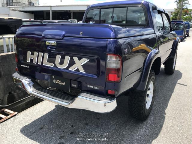 トヨタ ハイラックススポーツピックアップ ダブルキャブ 1998 H10 年式 ブルー 2400cc Flat Good フラットグッド 17 5万km 保証無 沖縄の中古車情報 クロスロード