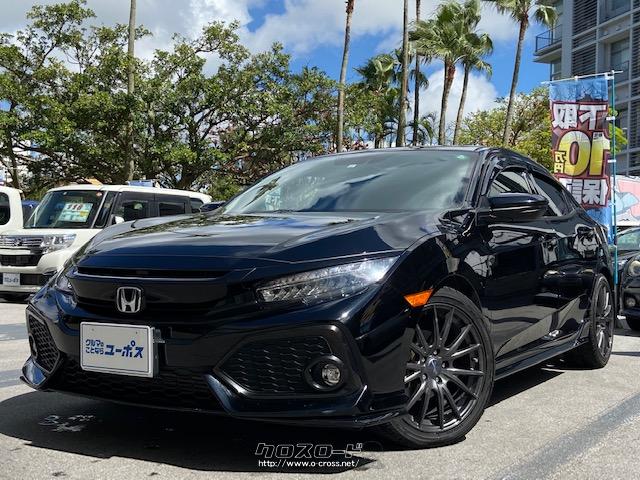 ホンダ シビック ハッチバック Op10年保証対象車 電子パーキング ブレーキホールド ホンダ純正ナビ バックモニター 17 H29 年式 クリスタルブラックパール 1500cc ユーポス奥武山店 4 8万km 保証付 3ヶ月 距離無制限 沖縄の 中古車情報 クロスロード