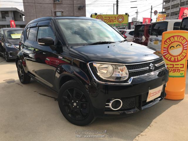 スズキ イグニス ハイブリッドmx プッシュスタートスマートキーシートヒーター走行2万キロ 台 16 H28 年式 ブラック 10cc ニコニコレンタカー豊見城伊良波店 2 1万km 保証付 24ヶ月 距離無制限 沖縄の中古車情報 クロスロード