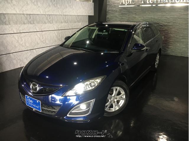 マツダ アテンザスポーツワゴン s ユーティリティパッケージ スマートキー プッシュスタート 11 H23 年式 ストーミーブルーマイカ 00cc アピスレンタカー 7 6万km 保証無 沖縄の中古車情報 クロスロード