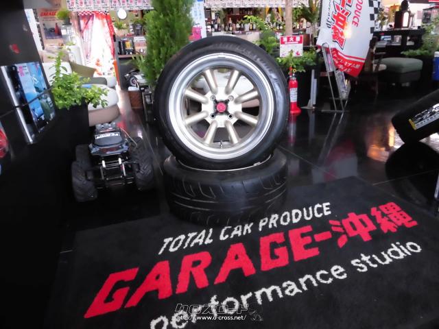 ホイール タイヤ ワタナベエイトスポーク Rタイプ 深リム16インチアルミ タイヤ Ask Garage 沖縄 琉大前本店 フロント8 5j 16インチ 6 4穴 リア9 0j 16インチ 13 4穴 タイヤ フロント ポテンザre 71r 195 55 16 リア ポテンザ Re 01r 5 50 16 沖縄のカー