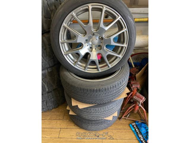 ホイール・タイヤ・18インチ 中古・ご成約・タイヤショップピットハウス・中古18インチタイヤホイール 215/45R18 114.3-5 18-7.5Jオフセット48  4本セット。三菱ランサーより脱着 | 沖縄のカー用品・車パーツ情報 - クロスロード