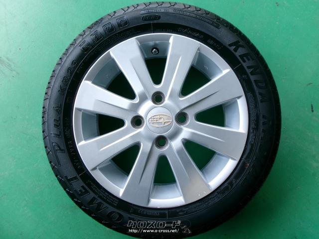 ホイール・タイヤ・14インチ スバル純正 155/65R14 KENDA・1.9万円・川武自動車・○スバル純正(ダイハツ、スズキにも取り付け可能)○ 155/65R14(KENDA)○14-4.5J OFF45 | 沖縄のカー用品・車パーツ情報 - クロスロード