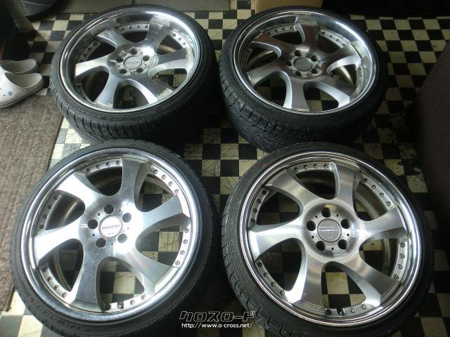 ホイール タイヤ インチ Ameシャレン 深リム 4本セット 早い者勝ち 7 5万円 Autoshop ごぉごぉ ず 社外インチ 114 3 5h 8 5j 45 9 5j 40 225 35 245 35r クラウン マジェスタ セルシオ マークx アルファード ヴェルファイア フーガ