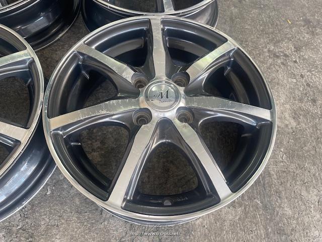 ホイール・14インチ中古ブラポリスポークホイール4本Set k6・ご