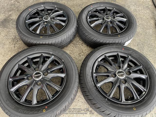 ホイール・タイヤ・13インチ中古WARENアルミ4本Set取付工賃込みk100  