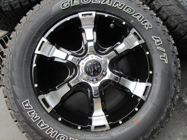 ホイール・タイヤ・社外18インチタイヤホイール4本セット・10万円・カープロデュース417・○18×8.0J○ピッチ139.7○6穴○INSET20○ タイヤ:GEOLANDAR A/T LT265/60R18(バリ山)○新品購入から長期屋内保管。若干白サビ有り○現状引き渡しのみとなります。 |  沖縄のカー用品 ...