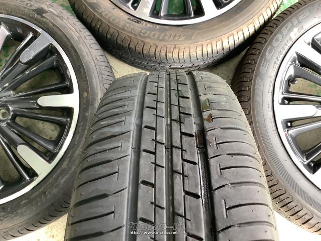 ホイール・タイヤ・15インチ中古スズキスペーシアカスタム純正 バリ溝  