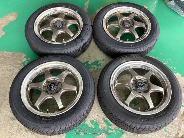 ホイール・タイヤ・14インチ中古S-HOLDブロンズスポーク4本Set k68・ご  
