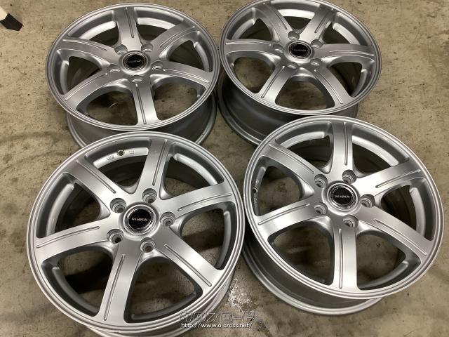 ホイール・16インチ【美品】ブリヂストン-バルミナ6スポーク4本SetJ84  