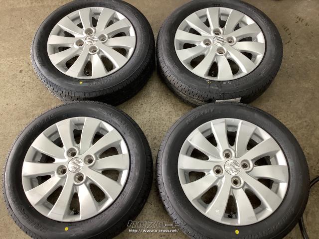 ホイール・タイヤ・14インチ中古スズキスペーシア純正アルミ4本set新品 
