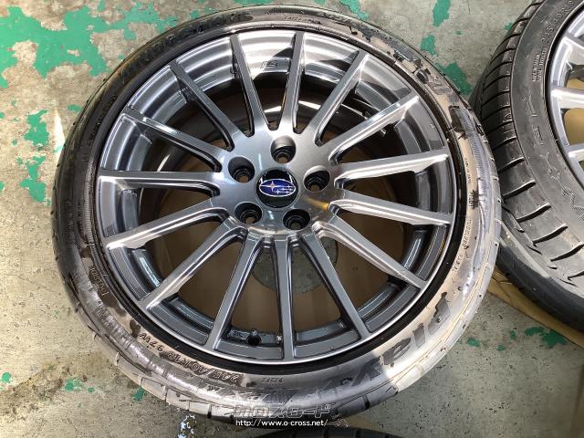 ホイール・タイヤ・18インチ美品スバルWRX S4 STIスポーツ純正アルミ4  
