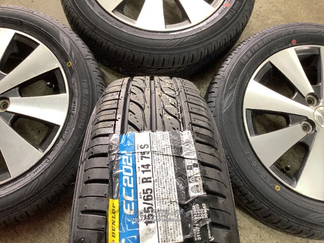㉝155/65R14新品タイヤ4本と中古ホイールとナット付き ⑧155/65R14新品タイヤ4本と中古ホイールとナット付き - メルカリ