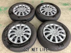 ホイール・タイヤ 13インチ中古ダイハツミライース純正スチール4本Set中古タイヤ付き K33