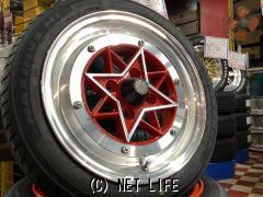 ホイール・タイヤ 14インチ新品スターシャーク 赤 4本Set新品タイヤ