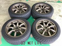 ホイール・タイヤ 15インチ希少ワタナベエイトスポーク4本setバリ溝付きJ61