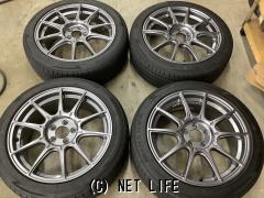 ホイール・タイヤ・17インチ美品SSR GT X01ダークシルバー4本Setバリ溝