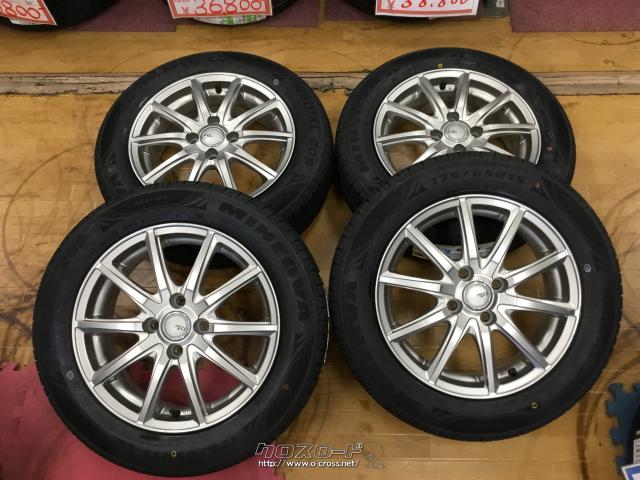 15インチ ブラック/シルバー ホイールタイヤセット
