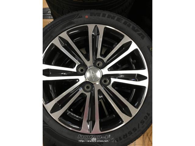 ホイール・タイヤ・ダイハツ タントカスタム純正(ブラポリ)15インチ  