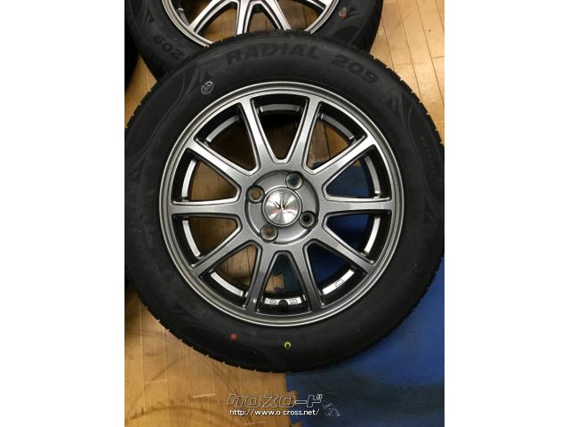 ホイール・タイヤ・ロクサーニスポーツ(シルバー)15インチ 新品タイヤ4  