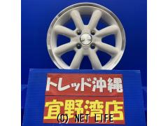 ホイール・14インチ4.5J+45-4H100 K.フィネス CUP ホワイト!!・ASK