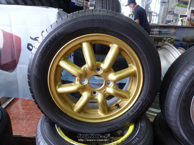 ホイール・タイヤ・13インチ ブラックレーシング・ご成約・タイヤ  